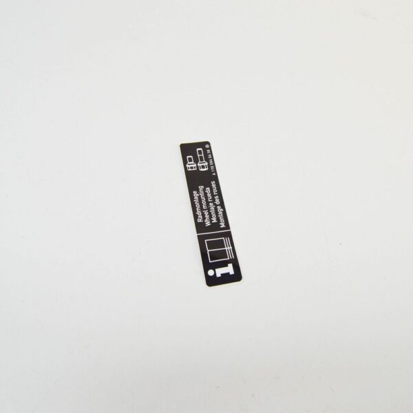 A1705840438 - Replacement Wheel Adhesive Label for Mercedes-Benz SLK R170 A1705840438 NEW