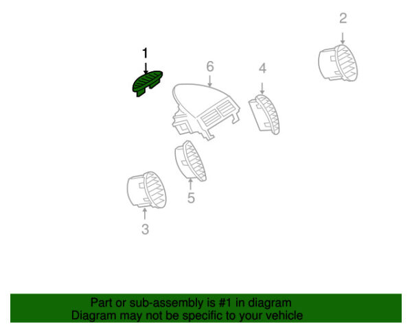 A17183100599051 - MERCEDES-BENZ SLK-CLASS FRONT WINDSCREEN DEFROSTER NOZZLE A17183100599051