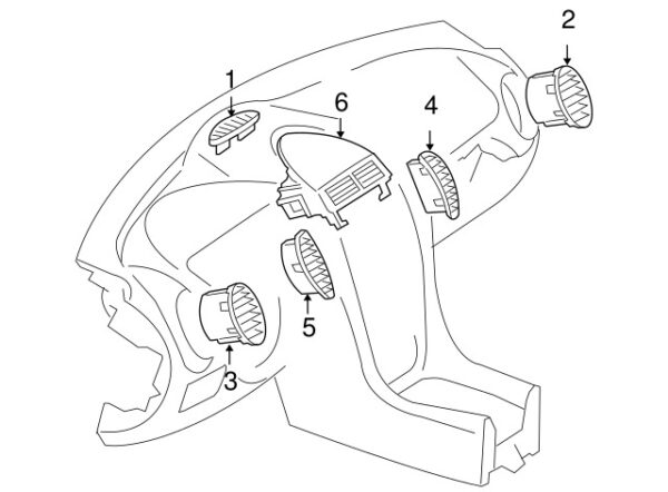 A17183100599051 - MERCEDES-BENZ SLK-CLASS FRONT WINDSCREEN DEFROSTER NOZZLE A17183100599051