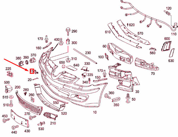 A17188507239999 - MERCEDES-BENZ SLK R171 Front Bumper Towing Eye Cover A17188507239999