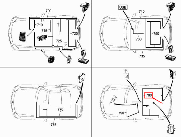 A1725408107 - NEW MERCEDES-BENZ SLK R172 TELEPHONE WIRING HARNESS A1725408107