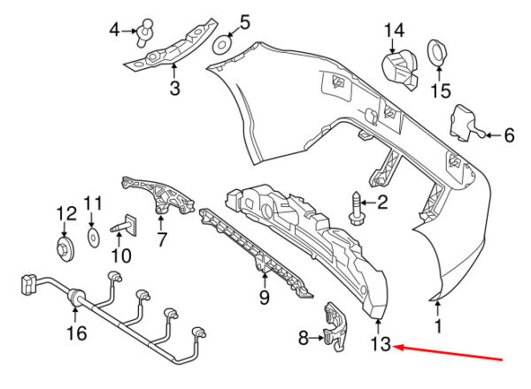 A1728853237 - NEW MERCEDES-BENZ SLK R172 REAR BUMPER IMPACT ABSORBER A1728853237 ORIGINAL