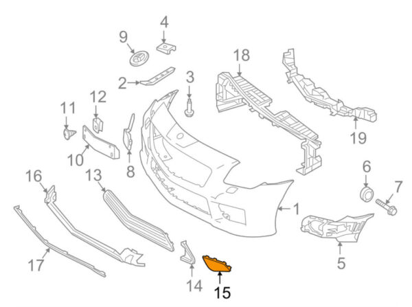 A1728853323 - NEW MB SLC R172 FRONT BUMPER OUTER LEFT SIDE GRILLE A1728853323 2016