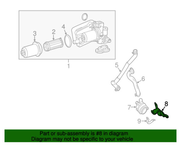 A1765040040 - NEW MERCEDES-BENZ GLA-CLASS ENGINE WATER PUMP A1765040040 ORIGINAL