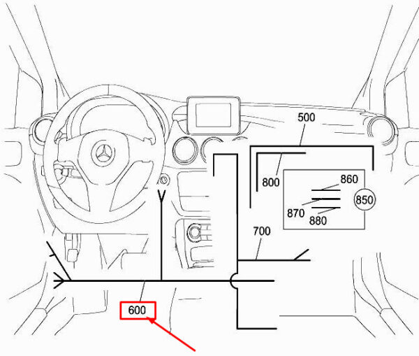 A1765402406 - NEW MERCEDES-BENZ A W176 IGNITION LOCK HARNESS A1765402406 ORIGINAL
