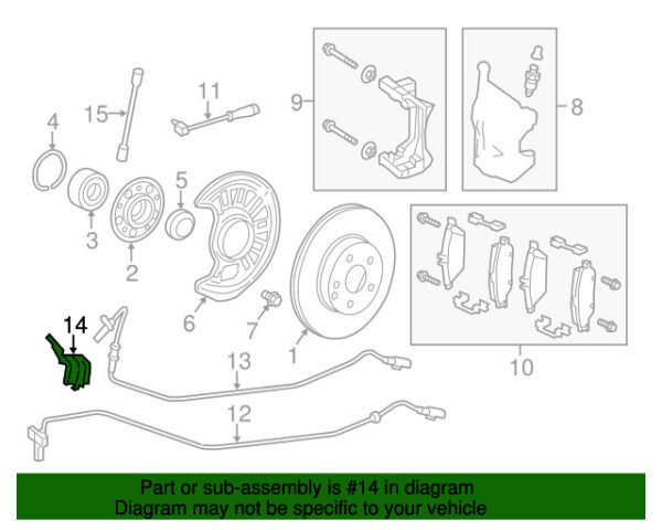 A1765460180 - NEW MERCEDES-BENZ GLA CLA CLASS LEFT ABS WHEEL SPEED SENSOR BRACKET ORIGINAL