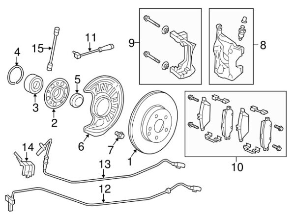 A1765460180 - NEW MERCEDES-BENZ GLA CLA CLASS LEFT ABS WHEEL SPEED SENSOR BRACKET ORIGINAL