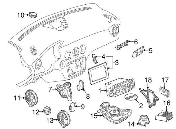 A1768310145 - NEW MERCEDES-BENZ GLA CLA CLASS FRONT LOWER INSTRUMENT PANEL AIR DUCT ORIGINAL
