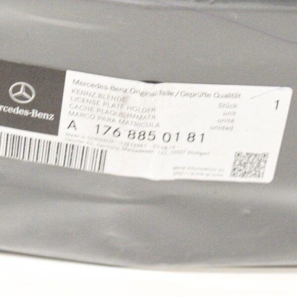 A1768850181 - Mercedes Benz A W176 license plate holder front A1768850181 original new