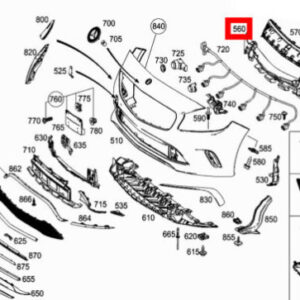 A1768850737 - OEM MERCEDES-BENZ A W176 FRONT BUMPER IMPACT ABSORBER FOAM A1768850737 GENUINE