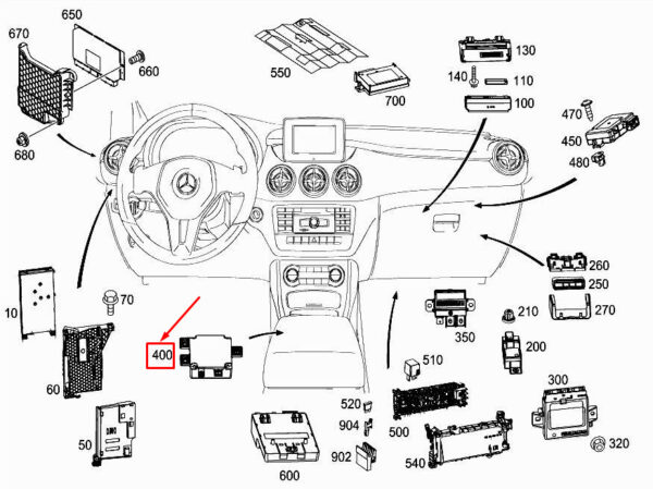 A1769005502 - NEW MERCEDES-BENZ A W176 MEDIA INTERFACE CONTROL UNIT A1769005502