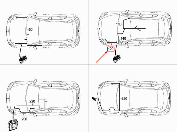 A1775406130 - NEW MERCEDES-BENZ A W177 WASH FLOW PUMPS HARNESS A1775406130 ORIGINAL