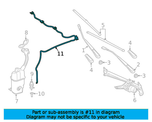 A1778600100 - Mercedes-Benz A-Class W177 windshield washer nozzle A1787600100