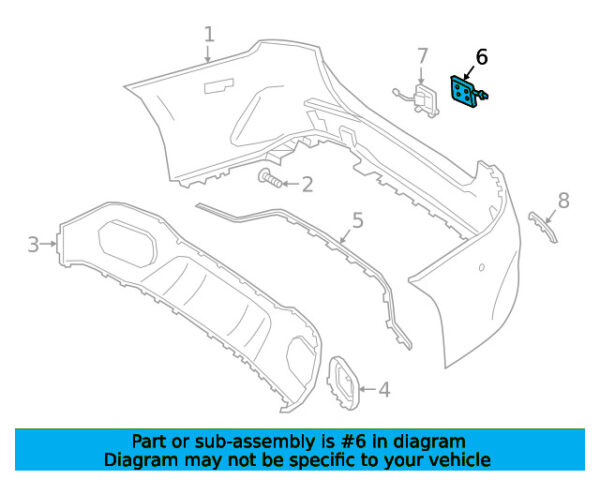 A17788508039859 - Mercedes-Benz A-Class W177 rear upper towing eyelet cap A17788508039859