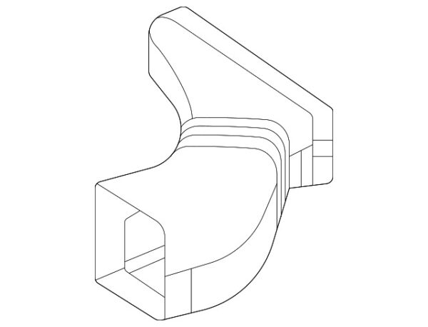 A1780940097 - NEW MERCEDES-BENZ AMG CLASS CENTRE LEFT ENGINE AIR INTAKE HOSE A1780940097
