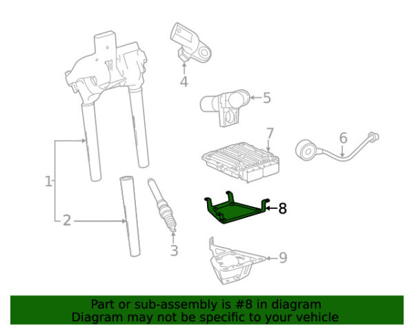 A1781530140 - NEW MERCEDES-BENZ AMG UPPER CLASS ENGINE CONTROL MODULE MOUNT A1781530140