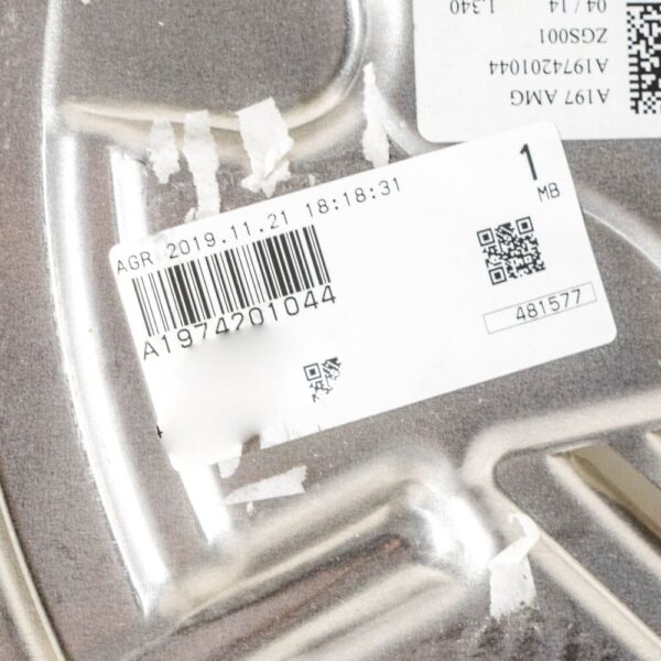 A1974201044 - NEW MB SLS C197 AMG FRONT RIGHT BRAKE DISC COVERING PANEL A1974201044 ORIGINAL