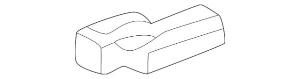 A2026900313 - Mercedes-Benz C-Class W202 rear roof drip strips clip A2026900313