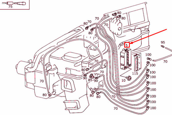 A2028000378 - NEW MERCEDES-BENZ C W202 VACUUM VALVE A2028000378 ORIGINAL