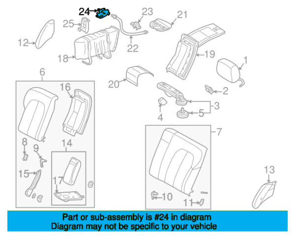 A2029201372 - Mercedes-Benz C-Class W202 folding seat lock rear A2029201372