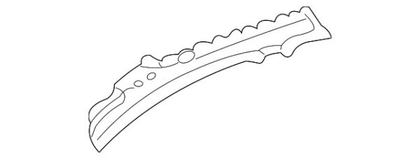 A2036360921 - Mercedes-Benz C-Class W203 roof side rail front left inside A2036360921