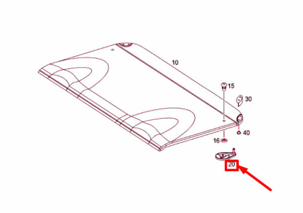 A20369000959B51 - NEW MERCEDES-BENZ C COUPE CL203 HAT TRAY CONNECTING DRUM A20369000959B51