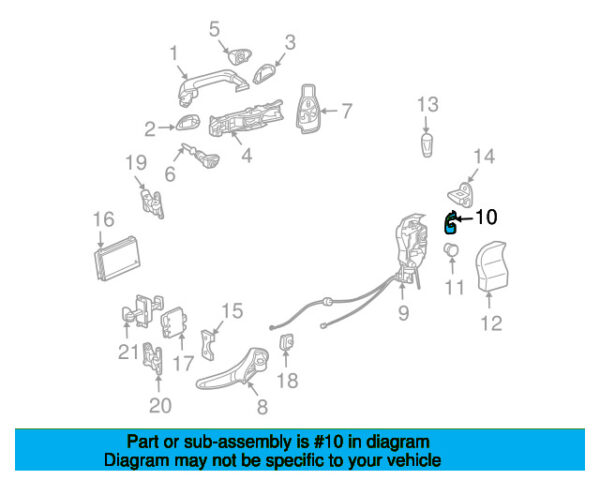 A20372302247E94 - Mercedes-Benz C-Class W203 door edge protection front right A20372302247E94