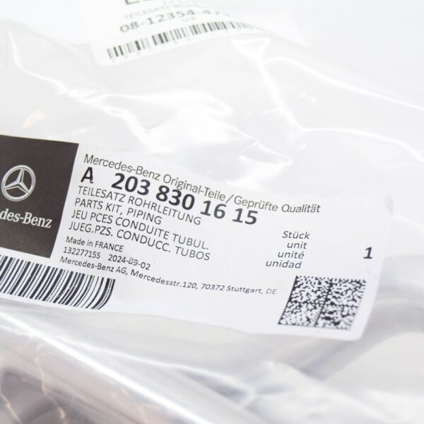 A2038301615 - MERCEDES-BENZ C W203 HEATER PIPE KIT LHD A2038301615 NEW GENUINE