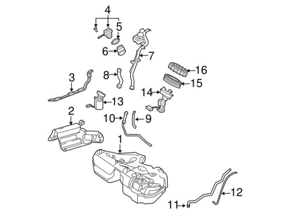 A2039971481 - NEW MERCEDES-BENZ CLK C-CLASS FUEL FILLER NECK NECK GASKET A2039971481