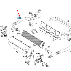 A2042701496 - NEW MERCEDES-BENZ C W204 RIGHT OIL COOLER LINE A2042701496 ORIGINAL