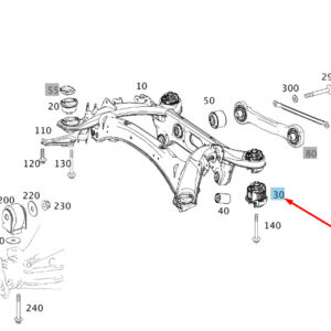 A2043500275 - NEW MERCEDES-BENZ C W204 REAR AXLE REAR SUSPENSION A2043500275 GENUINE
