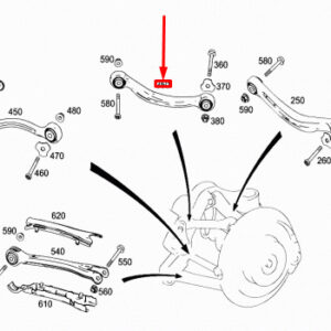 A2043503406 - NEW MERCEDES-BENZ C W204 REAR RIGHT STRUT A2043503406 OEM