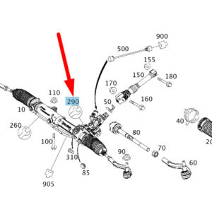 A2044600061 - NEW MERCEDES-BENZ C W204 STEERING GEAR SEAL REPAIR KIT A2044600061 ORIGINAL