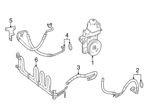 A2044600335 - NEW MERCEDES-BENZ E-CLASS STEERING PRESSURE LINE HOLDER A2044600335 ORIGINAL
