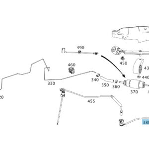 A2044763301 - NEW MERCEDES-BENZ C W204 HEATING FUEL LINE LHD A2044763301 ORIGINAL