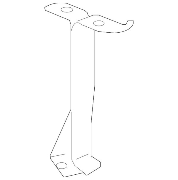 A2045241240 - Mercedes-Benz C-Class W204 radiator mount front right, splash protection mount