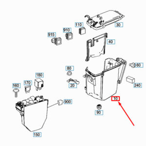 A2045400124 - NEW MERCEDES-BENZ C W204 INSTRUMENT HOUSING RHD A2045400124 OEM