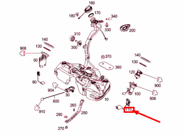 A2045400917 - NEW MERCEDES-BENZ C W204 FUEL TANK SENDER UNIT A2045400917 ORIGINAL