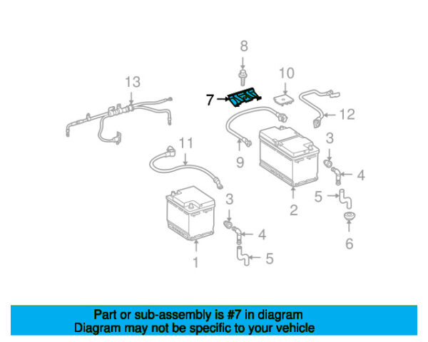 A2046280041 - Mercedes-Benz C-Class W204 Battery Hold Down A2046280041