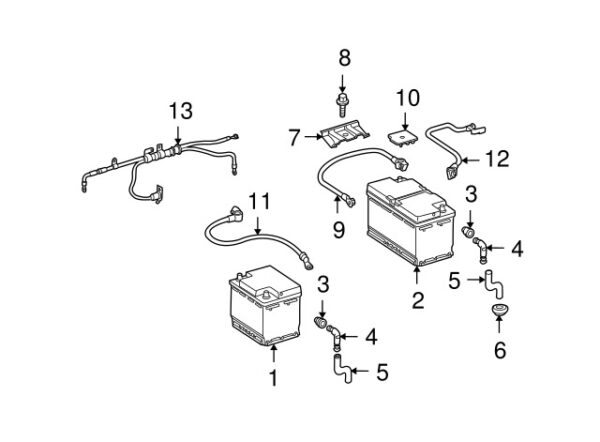 A2046280041 - Mercedes-Benz C-Class W204 Battery Hold Down A2046280041