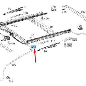 A2046300195 - New MERCEDES-BENZ C W204 Sliding Roof Front Water Drain A2046300195