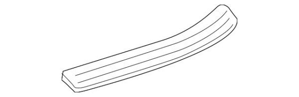 A2046800235 - Mercedes-Benz C Class W204 Door Sill Plate Rear Right Outer A2046800235