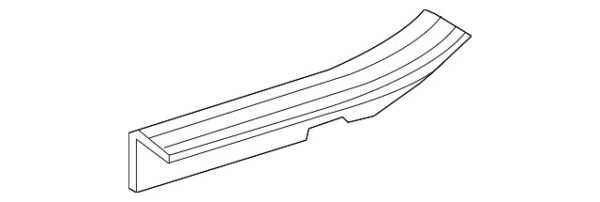 A20468602368N84 - Mercedes-Benz C-Class W204 door sill plate rear right inside