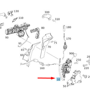 A2047202835 - NEW MERCEDES-BENZ C W204 FRONT RIGHT DOOR LOCK RHD A2047202835