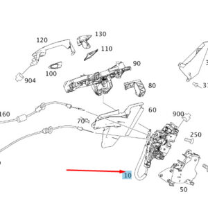 A2047302735 - New MERCEDES-BENZ C W204 Rear Left Door Lock A2047302735