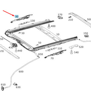 A2047800212 - New MERCEDES-BENZ C W204 Sliding Roof Right Angle A2047800212