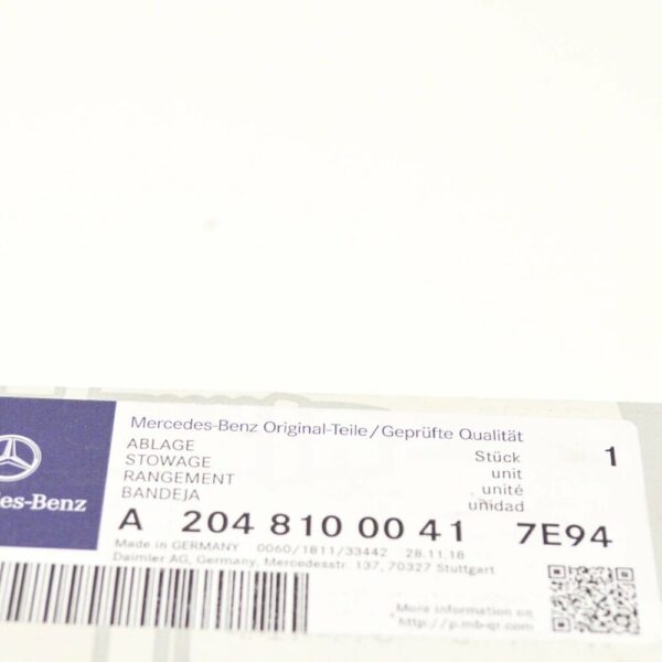 A20481000417E94 - NEW MERCEDES BENZ C-CLASS W204 GREY SUNGLASS HOLDER A20481000417E94