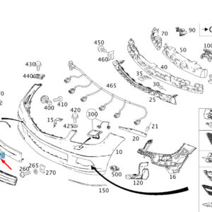 A2048173078 - NEW MERCEDES-BENZ C W204 LICENSE PLATE MOUNT FRONT A2048173078 ORIGINAL