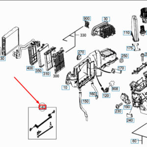 A2048300133 - NEW MERCEDES-BENZ C W204 HEATING OPERATING LEVER PARTS KIT A2048300133 ORIGINAL