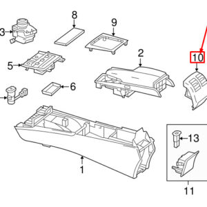 A20483009547E94 - New MERCEDES-BENZ C W204 Rear Center Air Nozzle A20483009547E94